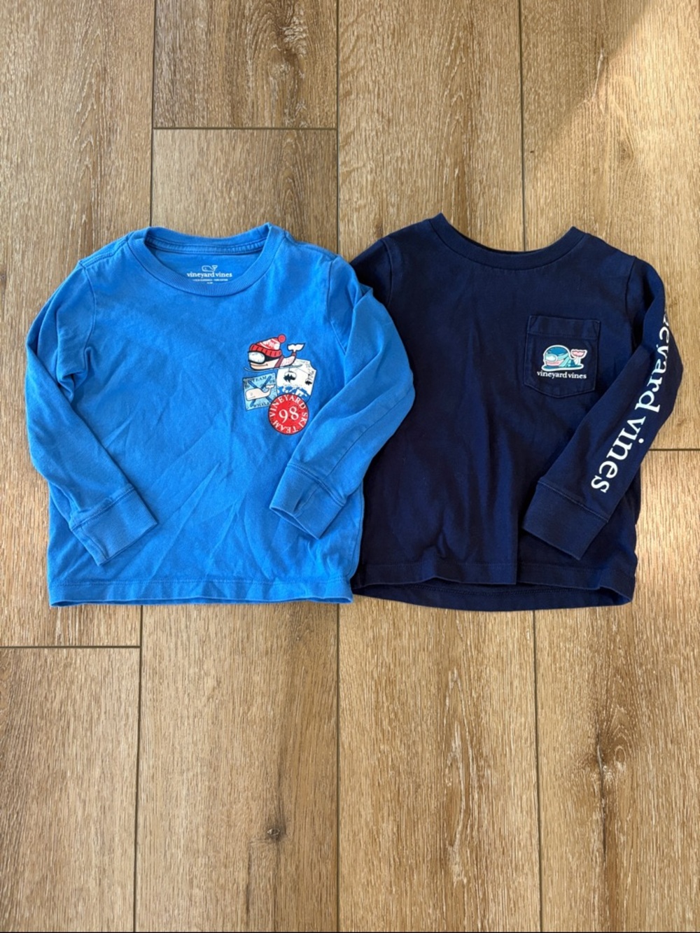 Two Vineyard Vines long sleeve ski tees size 2T